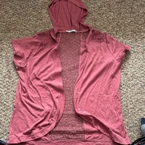 Maurices Rose Open-Knit Sweater